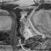 Sewage Purification Plant, Glasgow Road, Coatbridge, under construction.  Oblique aerial photograph taken facing west.