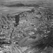 General view of Stirling showing Dumbarton Road and Stirling Castle.  Oblique aerial photograph taken facing north-west.