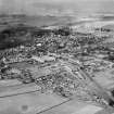 Brechin, general view, showing Railway Terminus and Southesk Street.  Oblique aerial photograph taken facing north-west.