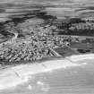 Nairn, general view, showing Fishertown Links and Nairn Bridge.  Oblique aerial photograph taken facing south.