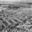 Inverness, general view, showing Kingsmill Road, Inverness Castle and River Ness.  Oblique aerial photograph taken facing west.