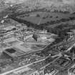 Perth Prison, Edinburgh Road and South Inch, Perth.  Oblique aerial photograph taken facing north.
