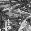 Edinburgh, general view, showing Spylaw House and A and R Scott Porage Oats West Mills, West Mill Road, Colinton.  Oblique aerial photograph taken facing west.