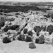 Kelso, general view, showing Kelso Abbey and The Square.  Oblique aerial photograph taken facing north-west.