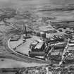 J and P Coats Ltd. Ferguslie Mills Thread Works, Paisley.  Oblique aerial photograph taken facing west.