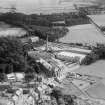 John Galloway and Co. Ltd. Balerno Bank Paper Mill, Bavelaw Road, Balerno.  Oblique aerial photograph taken facing south.