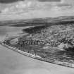 Dundee, general view, showing Nethergate and Riverside Drive.  Oblique aerial photograph taken facing north-west.