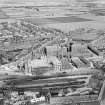 Barry, Ostlere and Shepherd Ltd. Rosslyn and Lorne Linoleum Works, Kirkcaldy.  Oblique aerial photograph taken facing north.