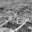 Nairn's Linoleum Works, Victoria Road, Kirkcaldy.  Oblique aerial photograph taken facing north.