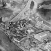 Sandeman Brothers Ruchill Oil Works, Murano Street, Maryhill, Glasgow.  Oblique aerial photograph taken facing north.