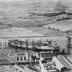 John Brown's Shipyard, Clydebank, Queen Mary under construction.  Oblique aerial photograph taken facing west.