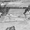 Netherton Sewage Works, Wishaw.  Oblique aerial photograph taken facing north.