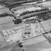 Netherton Sewage Works, Wishaw.  Oblique aerial photograph taken facing north-west.
