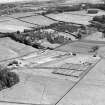 Netherton Sewage Works, Wishaw.  Oblique aerial photograph taken facing east.