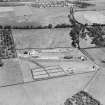 Netherton Sewage Works, Wishaw.  Oblique aerial photograph taken facing north-east.