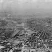 Glasgow, general view, showing Glasgow Green and St Enoch Station.  Oblique aerial photograph taken facing west.