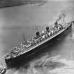 Queen Mary, River Clyde, Bowling. Oblique aerial photograph taken facing south-west.