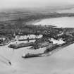 Ardrossan Harbour and South Bay, Ardrossan.  Oblique aerial photograph taken facing east.