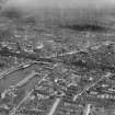 Glasgow, general view, showing George the Fifth Bridge and Clyde Street.  Oblique aerial photograph taken facing east.  This image has been produced from a damaged negative.