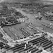 Prince's Dock, Glasgow.  Oblique aerial photograph taken facing north.
