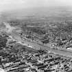 Glasgow, general view, showing Queen's Dock and Kelvingrove Museum and Art Gallery.  Oblique aerial photograph taken facing north.  This image has been produced from a damaged negative.