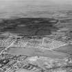 Airdrie, general view, showing Waverley Drive and Wheatholm Park.  Oblique aerial photograph taken facing north.