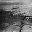 Airdrie, general view, showing Forrest Street and Towers Road.  Oblique aerial photograph taken facing north-west.