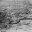 Airdrie, general view, showing Forrest Street and Wester Moffat House.  Oblique aerial photograph taken facing north-west.  This image has been produced from a damaged negative.