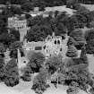 Dryburgh Abbey.  Oblique aerial photograph taken facing north.
