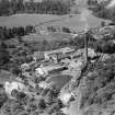 William Somerville and Sons Ltd. Dalmore Paper Mill, Auchendinny, Penicuik.  Oblique aerial photograph taken facing west.