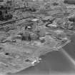 Alloa Gasworks, Kelliebank, Alloa.  Oblique aerial photograph taken facing north-east.