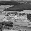 A and G Paterson Ltd. Silverbank Saw Mills, Banchory.  Oblique aerial photograph taken facing north.