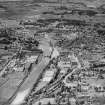 Dumfries, general view, showing River Nith and St Michael Street.  Oblique aerial photograph taken facing north.  