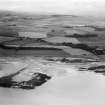 Ardrossan, general view, showing Eglinton Road and Montefode Farmhouse.  Oblique aerial photograph taken facing north-east.