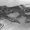 Ardrossan Harbour.  Oblique aerial photograph taken facing south.