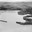 Ardrossan, general view, showing Ardrossan Harbour and North Crescent Road.  Oblique aerial photograph taken facing north.