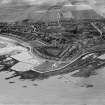 Saltcoats, general view, showing Winton Circus and Bathing Pools.  Oblique aerial photograph taken facing north.