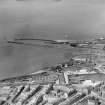 Outer Harbour and West Pier, Leith Docks, Edinburgh.  Oblique aerial photograph taken facing north.