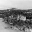 Culzean Castle, Maybole.  Oblique aerial photograph taken facing east.