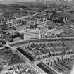 Kilmarnock, general view, showing Blackwood Morton and Sons Ltd. Burnside Works and Holmquarry Road.  Oblique aerial photograph taken facing south-east.