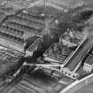 Dalmarnock Power Station, Glasgow.  Oblique aerial photograph taken facing north-east.