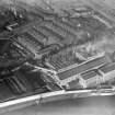 Dalmarnock Power Station, Glasgow.  Oblique aerial photograph taken facing north.