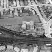 Jenners Furniture Repository, Murrayfield, Edinburgh.  Oblique aerial photograph taken facing north.