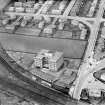 Jenners Furniture Repository, Murrayfield, Edinburgh.  Oblique aerial photograph taken facing west.