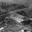 Palace of Industries West, 1938 Empire Exhibition, Bellahouston Park, Glasgow, under construction.  Oblique aerial photograph taken facing west.