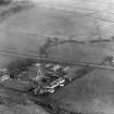 Bellshill Maternity Hospital, North Road, Bellshill.  Oblique aerial photograph taken facing east.  This image has been produced from a damaged negative.