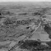 Kilsyth, general view, showing Stirling Road and Barrwood Quarry.  Oblique aerial photograph taken facing west.