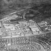 1938 Empire Exhibition, Bellahouston Park, Glasgow, under construction.  Oblique aerial photograph taken facing north.