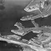 Ardrossan Harbour.  Oblique aerial photograph taken facing north.