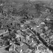 Paisley, general view, showing High Street and George A Clark Town Hall, Gauze Street.  Oblique aerial photograph taken facing east.